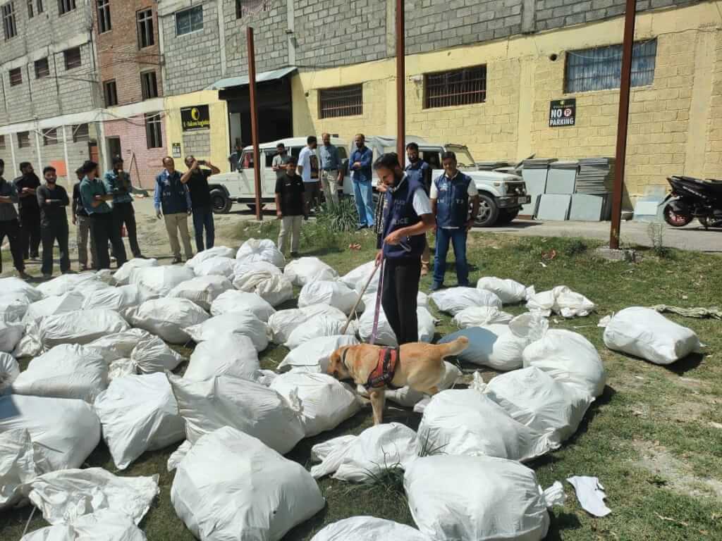 ANTF Conducts Searches At Courier Services Across Budgam District