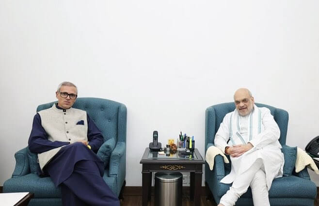 CM Omar Abdullah meets HM Amit Shah, pushes for early restoration of statehood for J-K