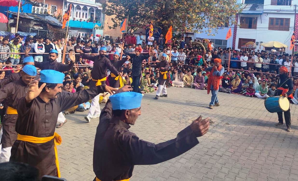Folk dance programme held on eve of Mela Pat in Bhaderwah