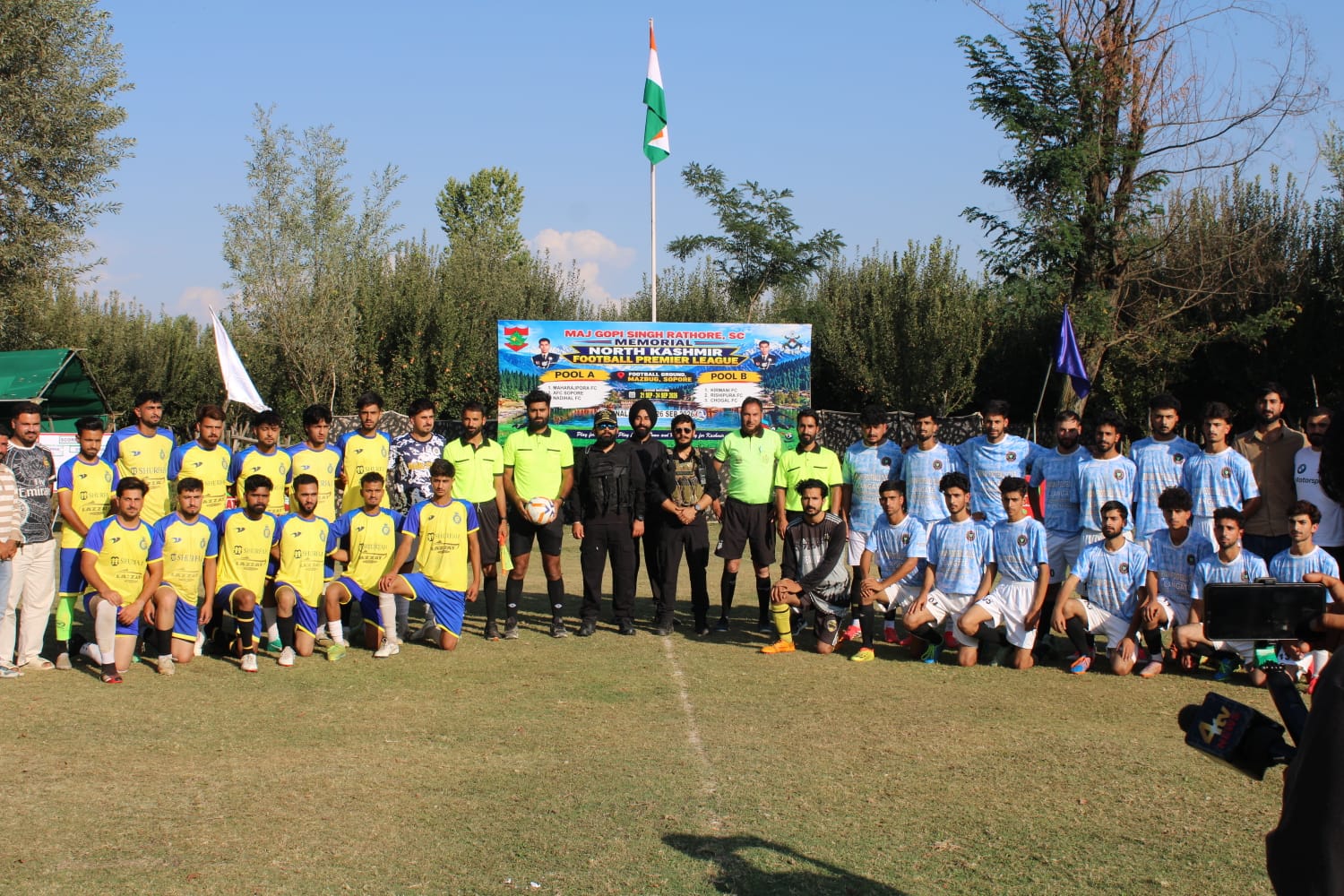 Maj Gopi Singh Rathore, SC Memorial North Kashmir Football Premier League Kicks Off in Sopore