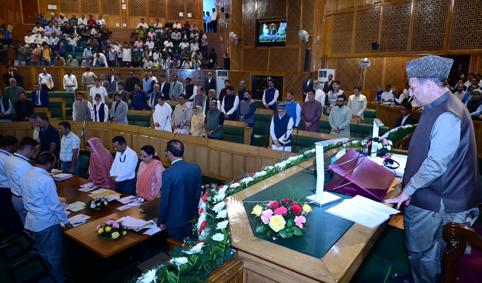 Autumn Session 2026:J&K Assembly pays tributes to former Ministers