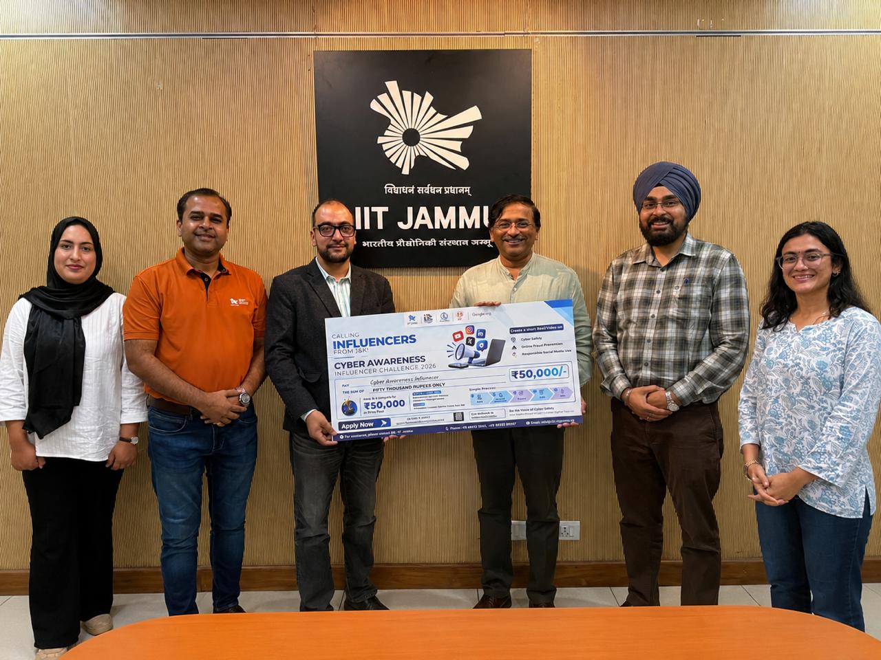 Director IIT Jammu Launches Social Media Influencer Programme to Take Cyber Awareness to Millions Across Jammu & Kashmir