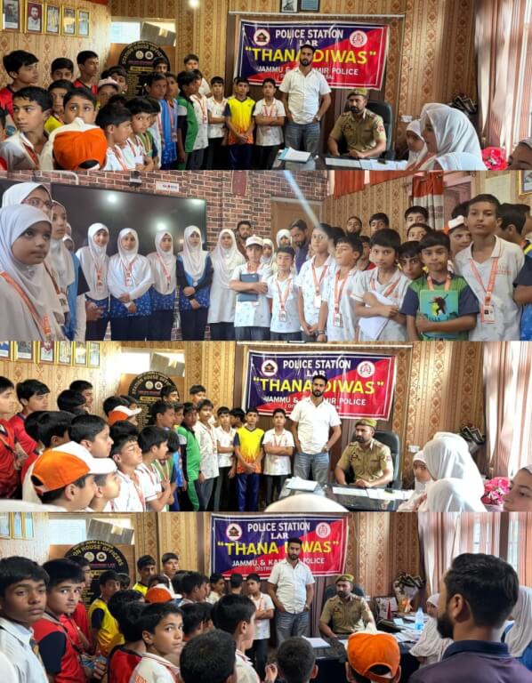 J&K Police facilitates educational visit to students at Police Station Lar