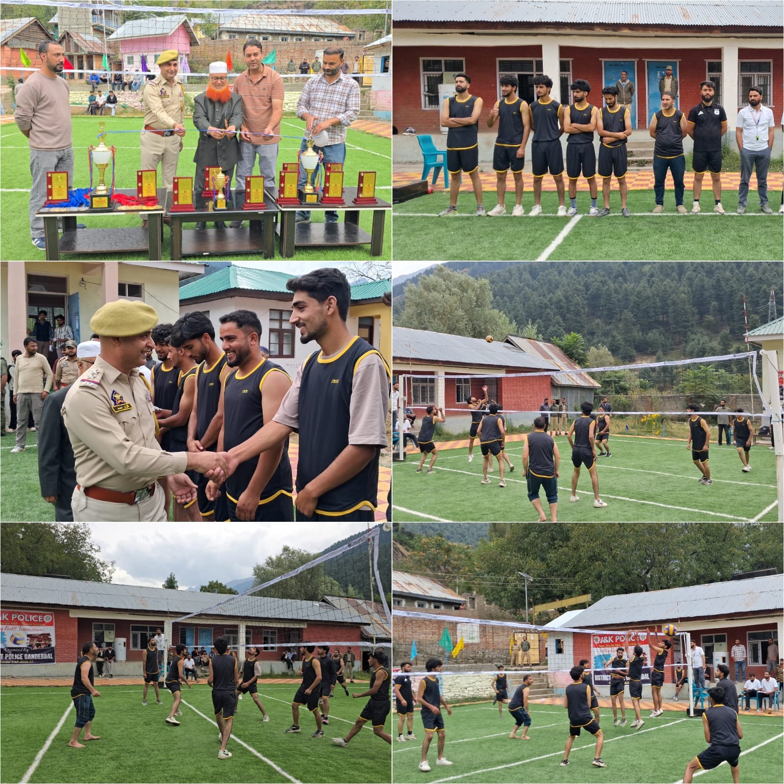 Ganderbal Police inaugurates Volleyball Tournament in Gund