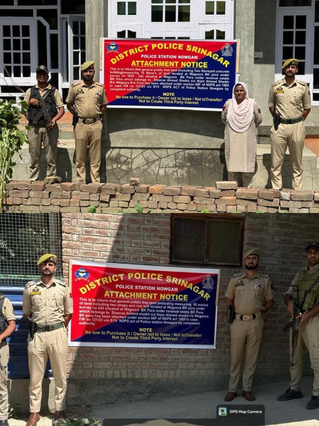 Srinagar Police Attaches Properties Worth ₹7.11 Crore Linked To Drug Trafficking & Terror Activities