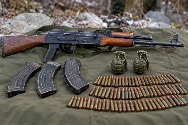AK-47, grenades, rounds recovered from Handwara Hideout