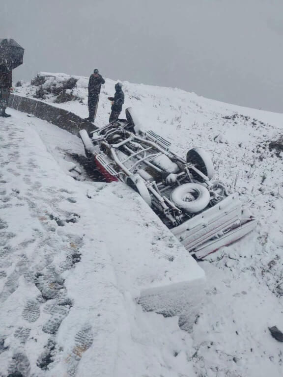 Fire and Emergency Services Vehicle Skids Off Road in Gurez, One Injured