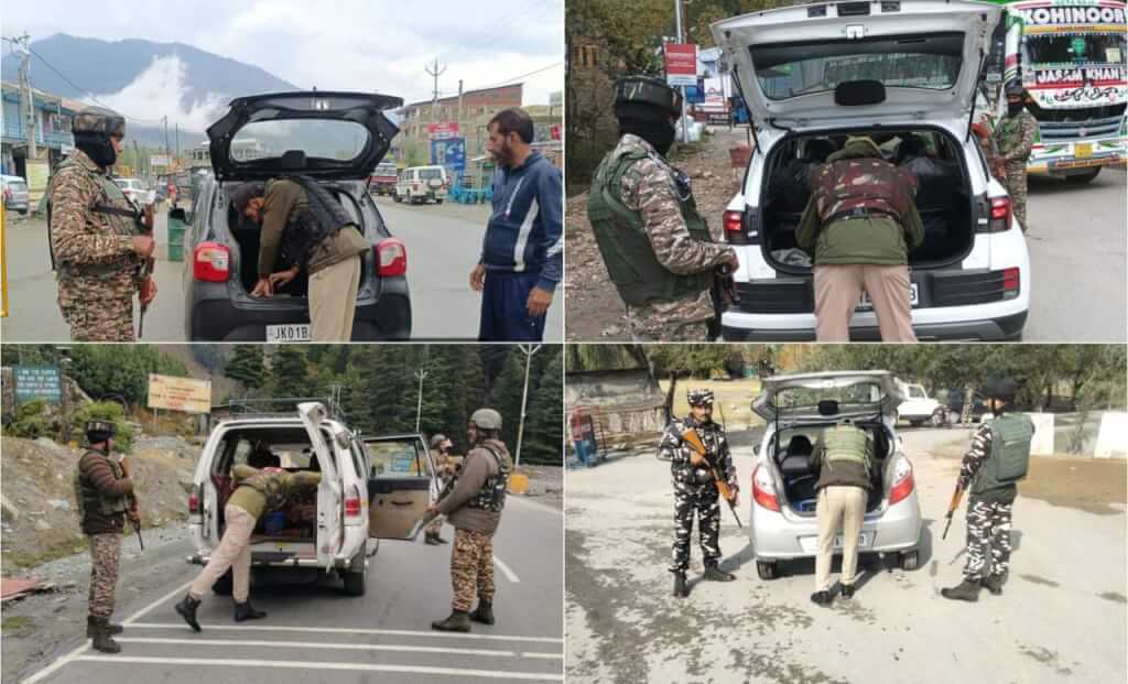 Ganderbal Police Conduct Extensive Vehicle Checking Across District to Strengthen Security