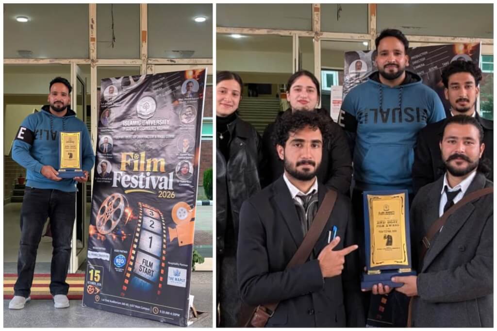 Amar Singh College’s Media Department secures second position at Film Festival 2026 at IUST