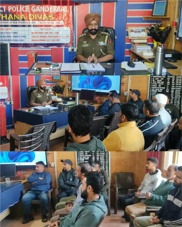 Ganderbal Police Observes Thana Diwas at Police Station Kheerbawani, Listens to Public Grievances