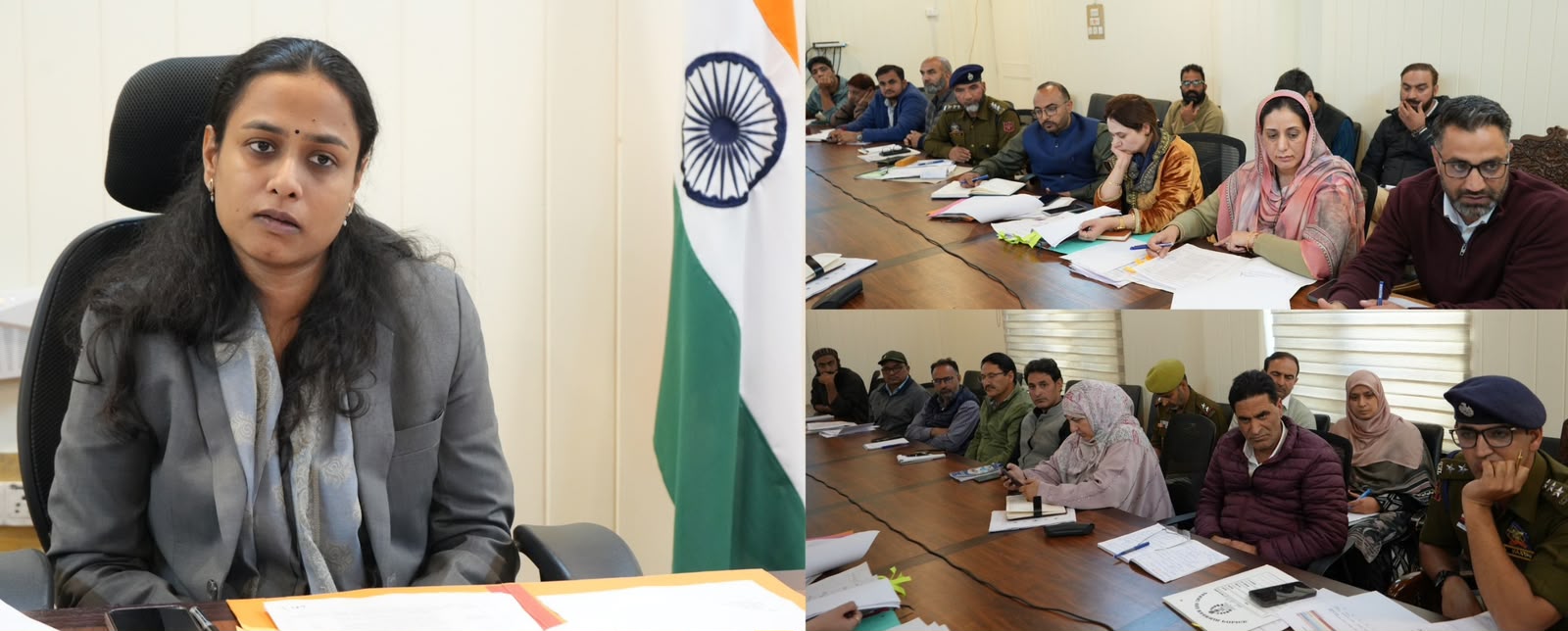 DC Ganderbal Shreya Singhal Reviews Road Safety Measures; Directs Strict Enforcement of Traffic Rules and Safety Upgradation at Accident Prone Spots