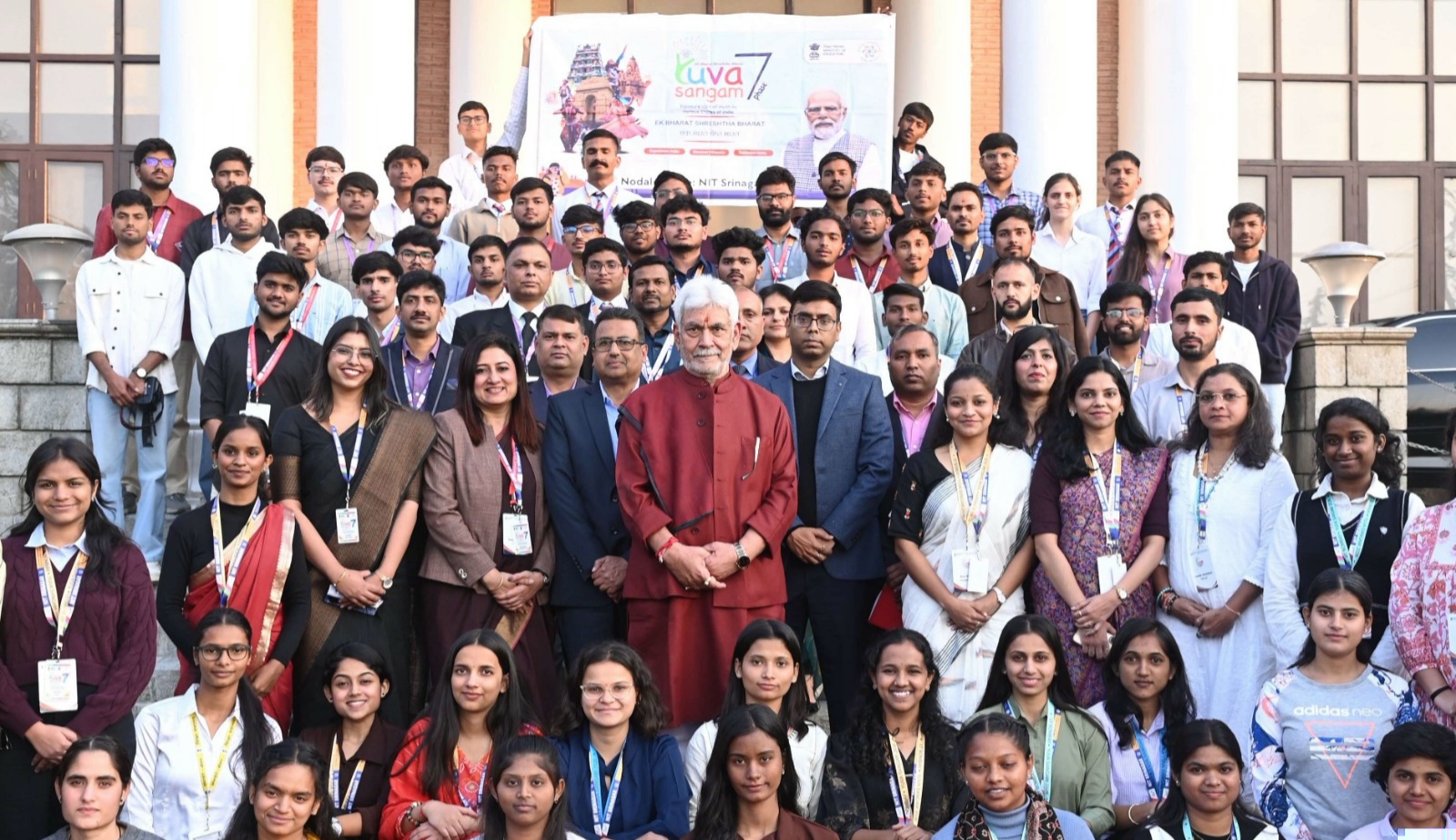 Lieutenant Governor Interacts with Participants of Yuva Sangam at Lok Bhavan