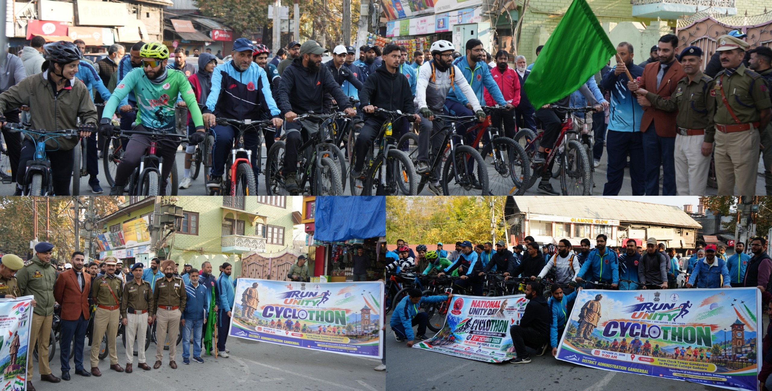 Mega Cyclothon event held under ‘Rashtriya Ekta Diwas’ in Ganderbal