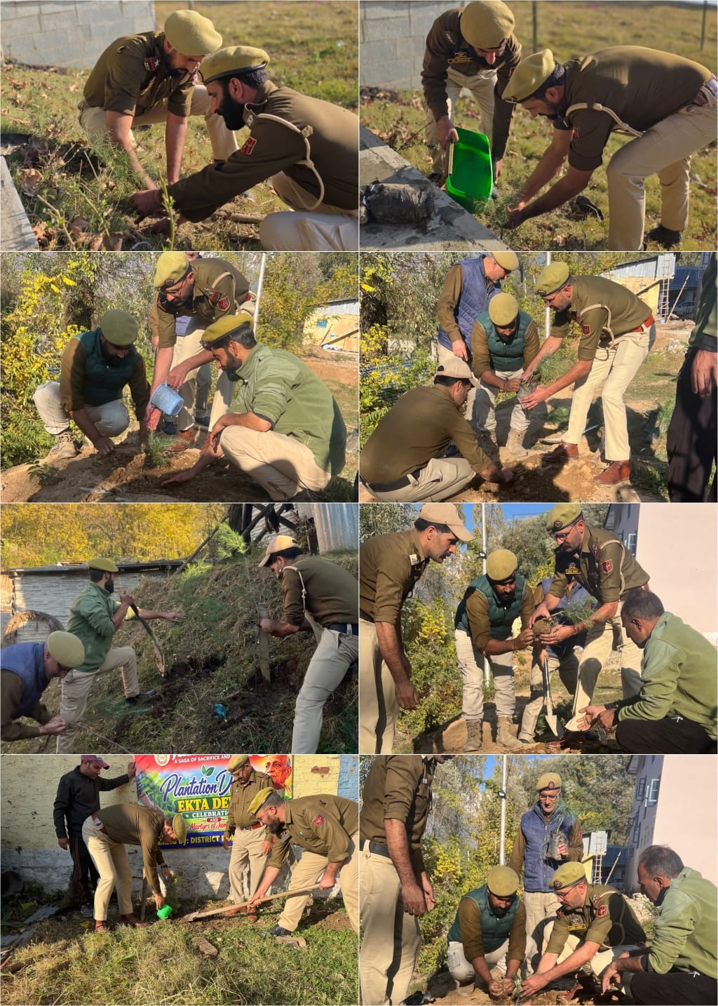 J&K Police organises District-Wide Ekta Diwas Plantation drive in Ganderbal