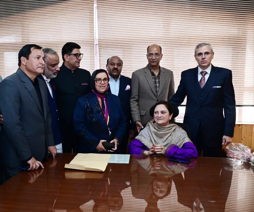 CM Omar Abdullah Visits Newly Inducted Ministers At Civil Secretariat, Congratulates Them
