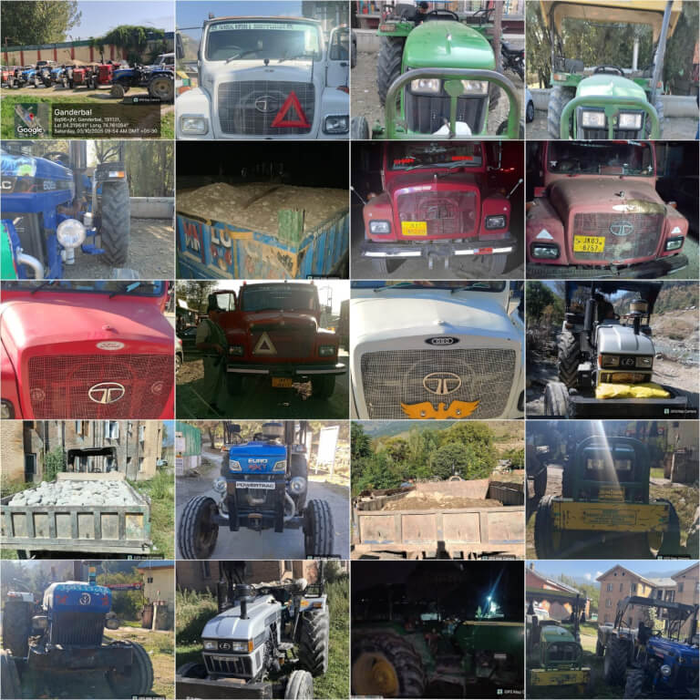 Ganderbal Police Intensifies Crackdown on Illegal Mining, Seizes 25 Vehicles